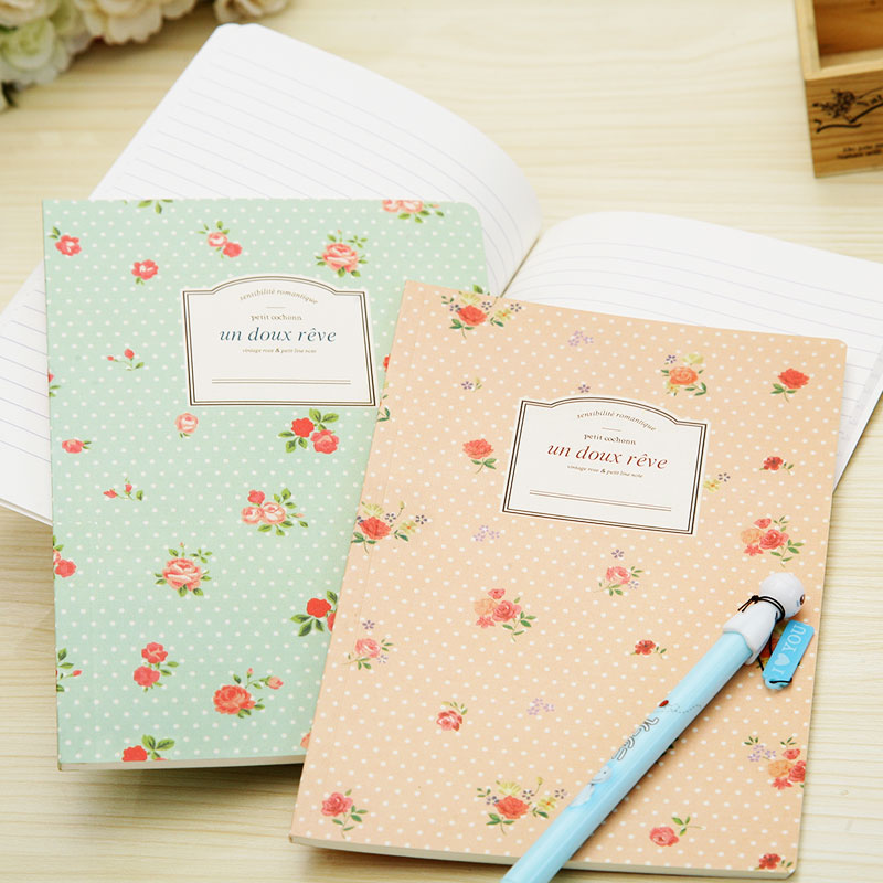 韩版田园清新碎花记事本 甜美日记本笔记本 练习本