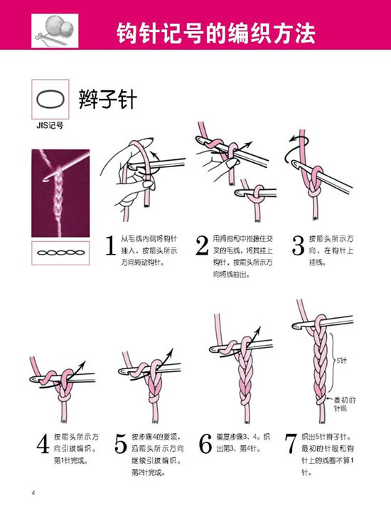 钩针记号的编织方法（1）