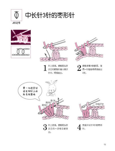 钩针记号的编织方法（12）