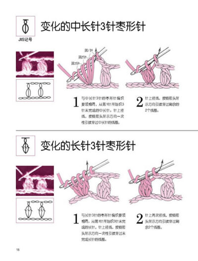 钩针记号的编织方法（15）