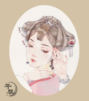 插画 水彩 意境 唯美 古风 梦中童话ஒMysteryFar*Collectionﻬ