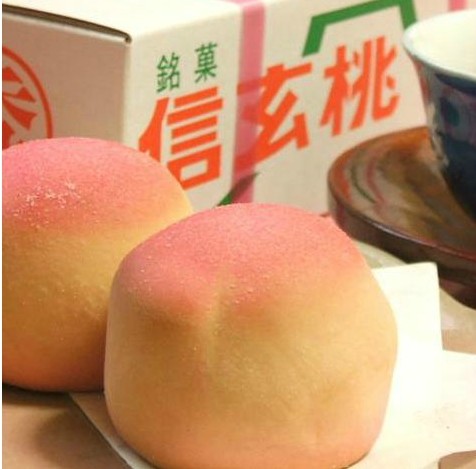 日本桔梗屋经典铭菓桔梗信玄饼信玄桃6枚盒装