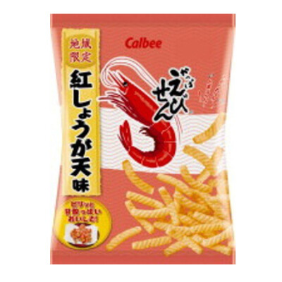 日本进口零食卡乐比calbee红姜味膨化米条关西红姜味虾条70g 3942