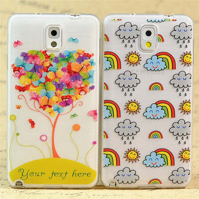 拉丝金硅胶套七彩树太阳全包边三星note3手机壳note2保护套软外壳