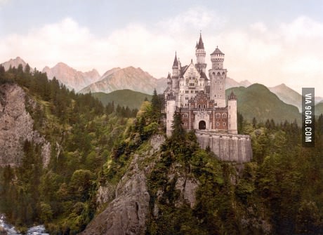 This is the Neuschwanstein Castle, Germany. This palace was the inspiration for the Sleeping Beauty and Disney's Logo.