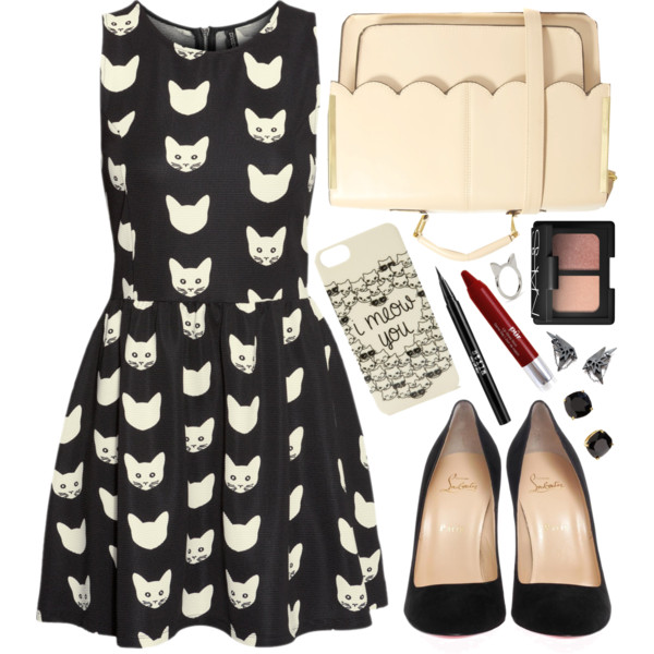 A fashion look from March 2014 featuring H&amp;amp;M dresses, Christian Louboutin pumps and ASOS handbags. Browse and shop related looks.