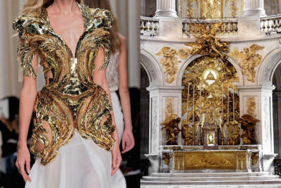 2014 年纽约时装周瓦伦丁·尤达什金春装 VS 法国凡尔赛宫教堂