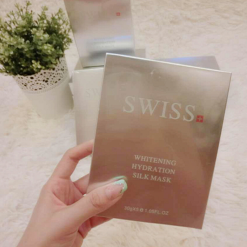 瑞士swiss素颜瓷娃娃面膜 强效补水保湿美白蚕丝面膜贴 正品