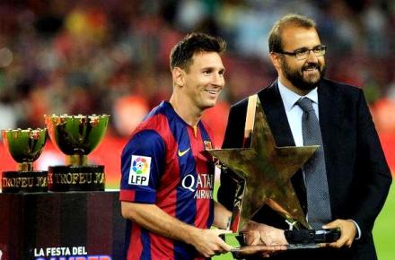 Messi MVP del Joan Gamper高清图~