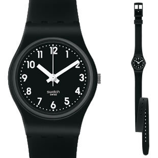 斯沃琪 Swatch 手表 情侣 俪媛女表 俪媛黑 LB170