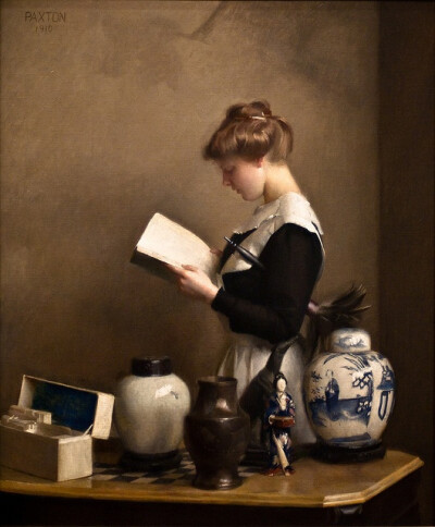 The Housemaid (1910)~William McGregor Paxton (1869-1941)