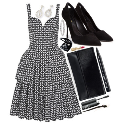 A fashion look from April 2014 featuring Alexander McQueen dresses, Nicholas Kirkwood pumps and JFR clutches. Browse and shop related looks.