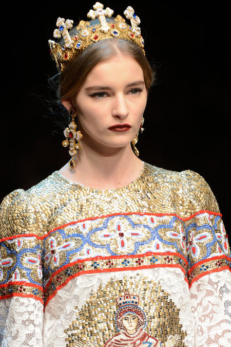 西西里女王 Dolce&amp;amp;Gabbana 2013秋冬头饰盘点