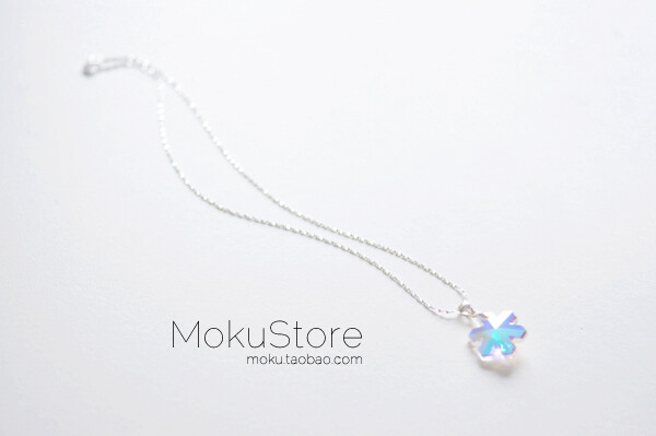 定制 MokuStore●手工●925银链+施家水晶雪花 锁骨链|短项链[Snow]