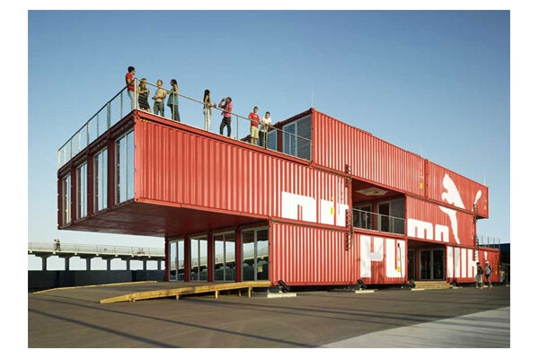 Double storey container house