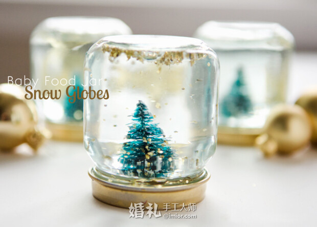 [imior.com]婚品DIY 松树雪花玻璃瓶 可爱浪漫的小饰品 更多:http://www.imior.com/goods/show?gid=6372