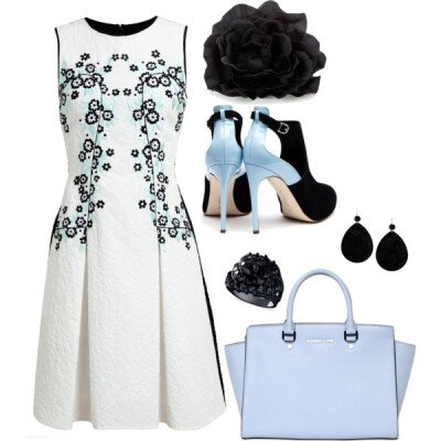 A fashion look from January 2014 featuring Erdem dresses, Rupert Sanderson ankle booties and MICHAEL Michael Kors shoulder bags. Browse and shop related looks.