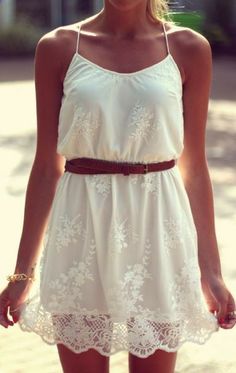 Sweet lace dress, would love more if it was two pieces, a skirts and a crop top, though.