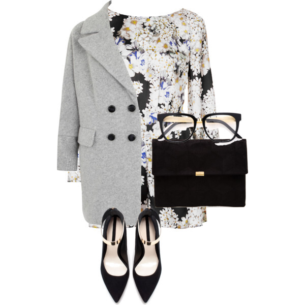 A fashion look from January 2014 featuring MARC BY MARC JACOBS coats, Topshop rompers and Zara pumps. Browse and shop related looks.