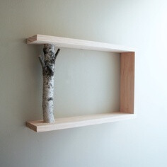 Forest to Wood Shelf. Perfect decor for a cabin. More inspiration at: http://www.valenciamindfulnessretreat.org