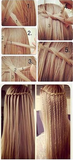 DIY braid hairstyle. Oh my gosh, I LOVE this! It's sort of medieval, sort of Lord of the Rings, and sort of the hairstyles I used to practice on friends. So cute!