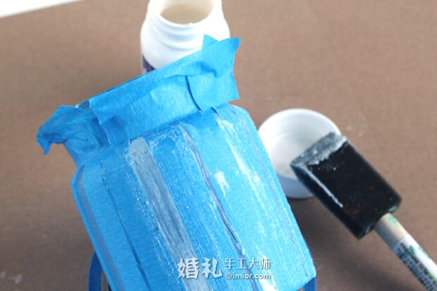 [imior.com]婚品DIY 梅森瓶创意灵感：蚀刻条纹花瓶DIY 更多:http://www.imior.com/goods/show?gid=6391