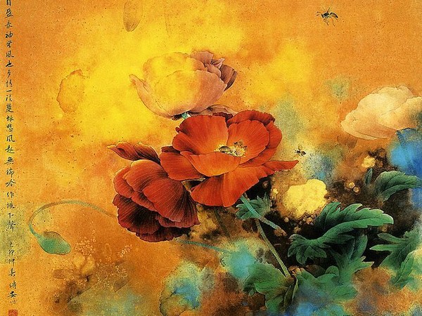 邹传安工笔画欣赏