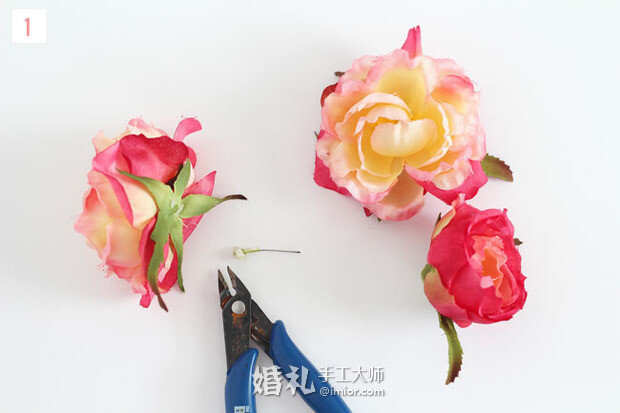 [imior.com]婚品DIY 絹花無香照樣能做出美麗的手腕花 更多:http://www.imior.com/goods/show?gid=6384