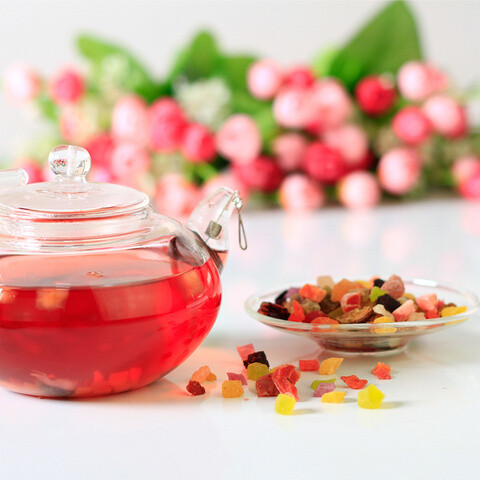 知茗度蓝莓花果茶 水果茶里包含了很多种水果，可以干吃哦，泡水以后酸酸甜甜的。 ——零食控