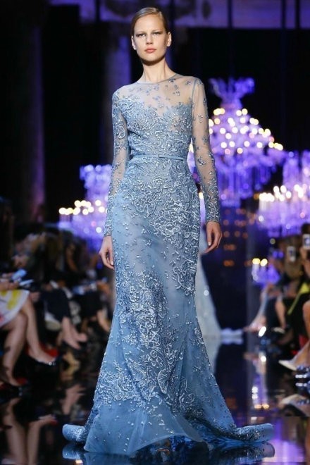 Elie Saab 2014高級(jí)定製┃粉藍(lán)仙女系列。