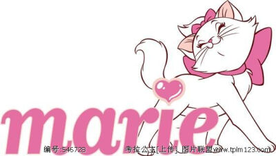 喵~~~迪斯尼的Marie猫,,,有人和我一样喜欢么,,,有的话和快来酒酒做朋友吧...