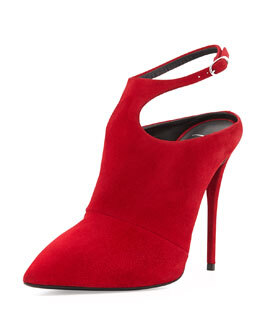 X26AR Giuseppe Zanotti Suede Ankle-Strap Bootie, Passione