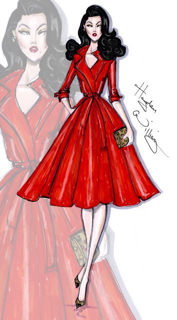 #Hayden Williams Fashion Illustrations #'Rouge Appeal' by Hayden Williams