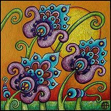 I love purples and blues...Amy E. Fraser