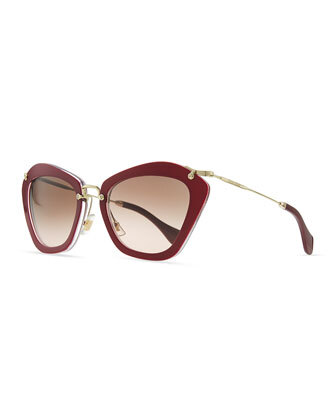 Pentagon Acetate Sunglasses,Violet