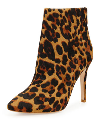 Joie Lina Leopard-Print Calf Hair Bootie