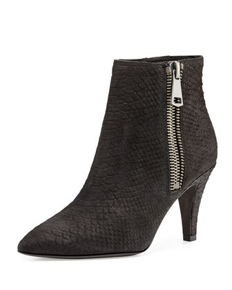 Cox Python-Embossed Bootie,Black