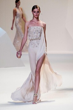 mist on the runway - Elie Saab 2013 If I only had a place to wear it! Love his collections:)