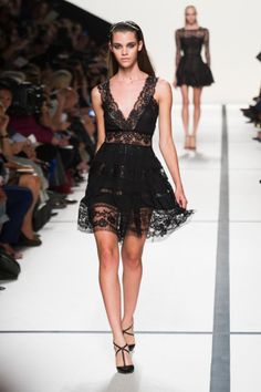 Elie Saab Spring Summer 2014 : little sexy black dress :)...hopefully bday dress