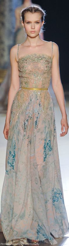 Elie Saab | Haute Couture F/W 2012 Personally I'd remove the straps but its beautiful