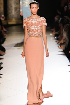 Elie Saab Couture FF12 - This is it!! This dress hits all the right notes between color, glitz and restraint.