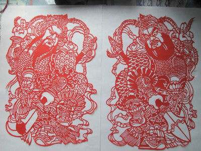 门神剪纸 - 雲浦陳氏 - 雲浦陳氏