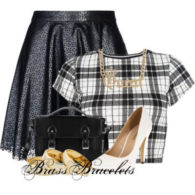 A fashion look from August 2014 featuring Vanessa Bruno Athé mini skirts, Michael Antonio pumps and Sole Society rings. Browse and shop related looks.