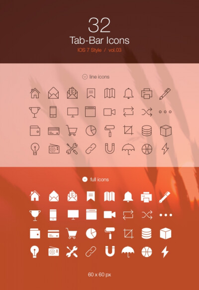 扁平化设计IOS7风格线条图标矢量素材.jpg