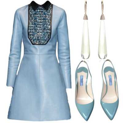 A fashion look from August 2014 featuring Prada shoes and SUSAN FOSTER earrings. Browse and shop related looks.