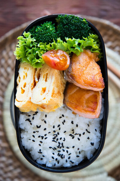 Japanese Salmon Bento Lunch