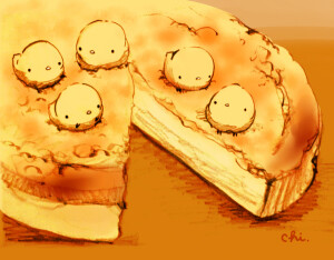 ケーゼクーヘン美食 萌物 可爱 动物 小鸡仔