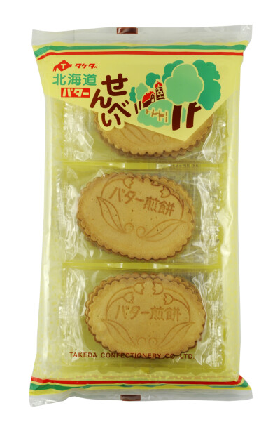 日本原装进口零食品 南部制果 北海道黄油煎饼 110g