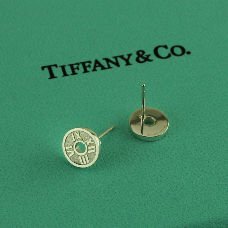 Tiffany蒂芙尼 纯银罗马耳环耳钉 专柜正品代购 特价促销