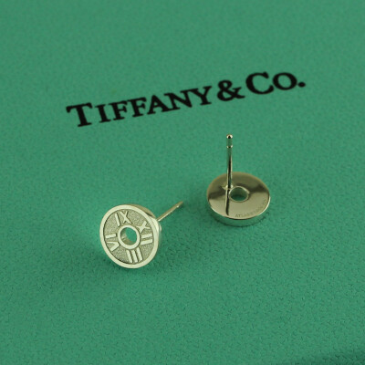 Tiffany蒂芙尼 纯银罗马耳环耳钉 专柜正品代购 特价促销